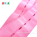 Custom Pink Knitted Buttonhole Elastic Band For Sewing